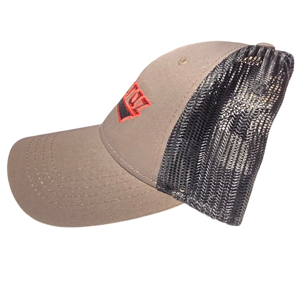 Alcatraz San Francisco Souvenir Trucker Hat Gray Black Mesh Snapback Cap EUC